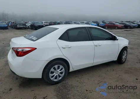 2015 Toyota Corolla L z USA, uszkodzony, nr VIN 2T1BURHE4FC437399